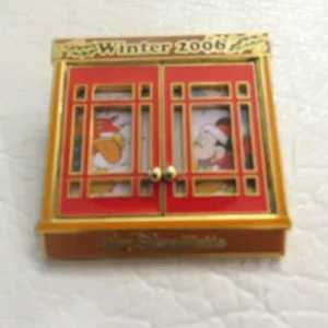 Disney Winter 2006 Christmas Window Mickey Santa Pin
