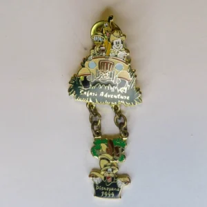 Disney Fab 4 Pluto Goofy Donald Mickey Safari Dangle Pin