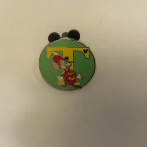 Disney Alphabet Letter T For Timothy Mouse Dumbo Pin