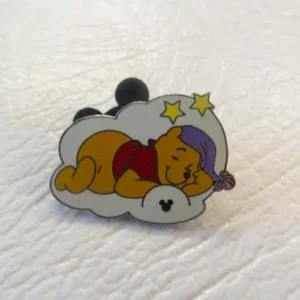 Disney Winnie the Pooh Bear Sleeping Cast Lanyard Pin