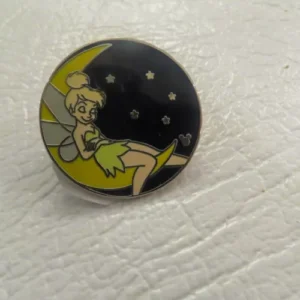 Disney Tinker Bell Sleeping on the Moon Hidden Mickey Pin