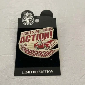 Disney LE Lights Motors Action 1 Year Anniversary Pin