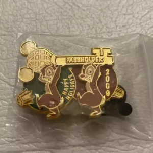 Disney Passholder Chip and Dale Happy Holidays 2009