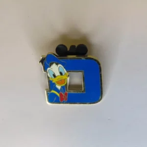 Disney   Donald Duck Varsity Letters Cast Lanyard 2 Pin