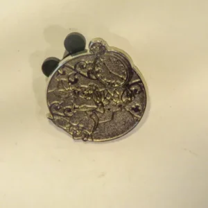 Disney White Rabbit Clock Circle Hidden Mickey Pin