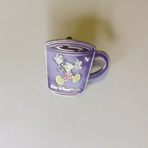 Disney Purple Hidden Mickey Mouse Coffee Mug Pin