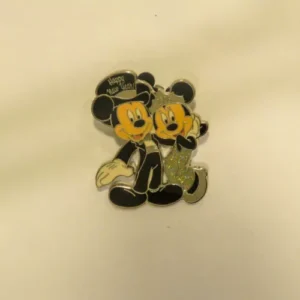 Disney New Years Day Mickey and Minnie Dressed Up Cast Pin