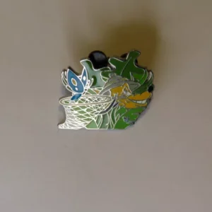 Disney Pluto Safari Blue Butterfly Hidden Mickey Pin