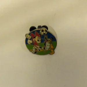 Disney   Global Lanyard  3 Minnie & Pluto Soccer Pin