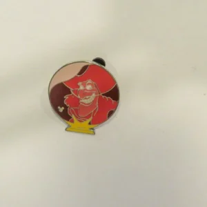 Disney Captain Hook Red Crystal Ball Hidden Mickey Pin