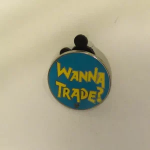 Disney 2010 Hidden Mickey Pin Trading Phrases Wanna Trade? Pin