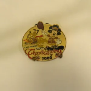 Disney Thanksgiving Pluto Mickey Mouse Pin