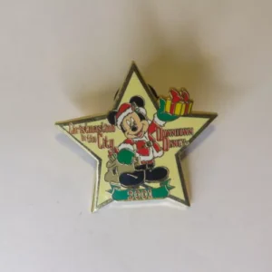 Disney Mickey Mouse Santa Presents Star Pin