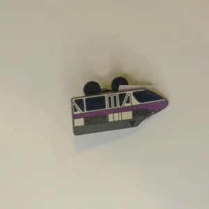 Disney    Lanyard  4  Monorails Purple with Hidden Mickey Pin
