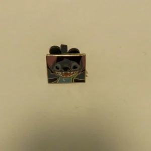 Disney Stitch Head Blue Square Pin