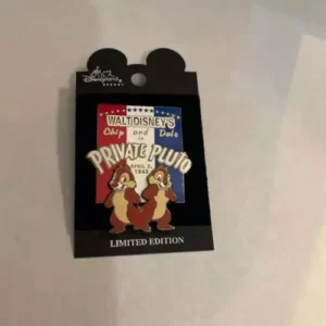 Disneyland LE Chip ans Dale Private Pluto Pin