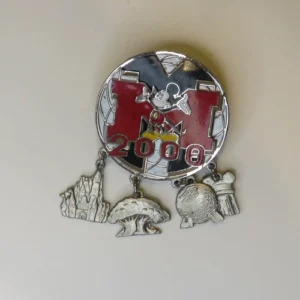 Disney Mickey Mouse Silver  Park   Dangle Mystery Pin # Pin