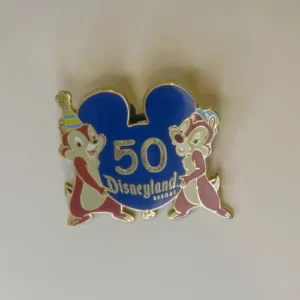 Disney Chip Dale Disneyland 50th Anniversary Balloon  Get Away Pin