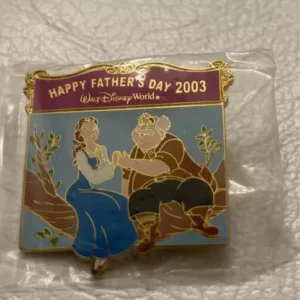Disney Happy Fathers Day 2003 Belle and Maurice Pin