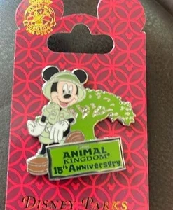 Disney Mickey Animal Kigdom 15Anniversary  Pin