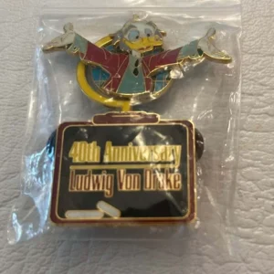 Disney 40th Anniversary Ludwing Von Drake Pin