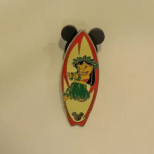 Disney Global Lanyard 3 Surfboard Lilo Pin