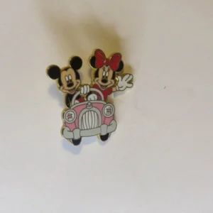 Disney Pink Car Mickey Minnie Pin