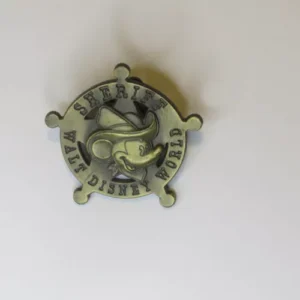 Disney   Sheriff Mickey Brass Star Pin