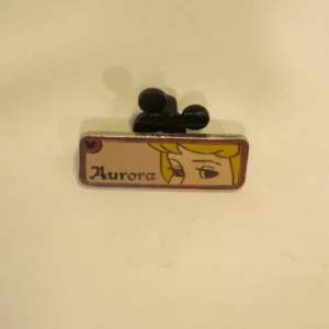 Disney Aurora Rear View Mirror Red Eyes Hidden Mickey Pin