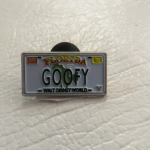 Disney Goofy License Plate Hidden Mickey Pin
