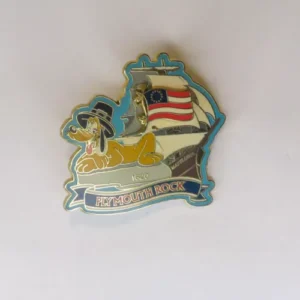 Disney Mickey's Star Spangled Pin Event  Pluto Plymouth Rock Slider Pin