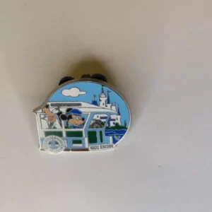 Disney   Goofy & Mickey Ferryboat Transportation Cast Lanyard #3 Pin
