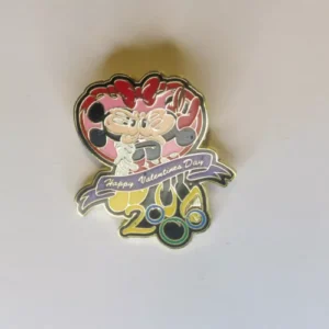 Disney WDW - mickey & Minnie Mouse - happy Valentine's Day 2000 Pin