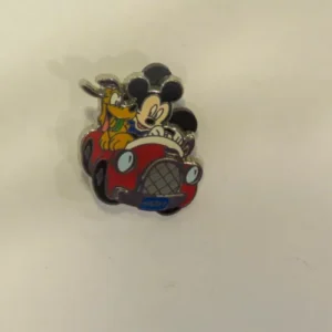 Disney Mickey Mouse and Pluto Driving AAA Travel Club Pin