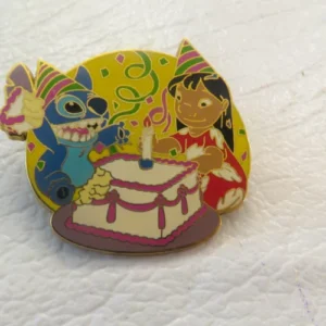 Disney Stitch and Lio Birthday Surprise Party Pin