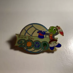 Disney WDW - Jiminy Cricket - Hat Off - Earth Day 2000 Pin