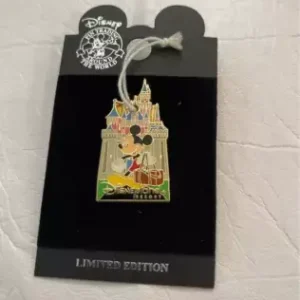 Disneyland Mickey Castle Ornament Pin LE
