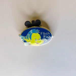 Disney Flounder Fresh Fish Cast Lanyard Pin