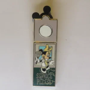 Disney Housekeeping Spinner Mickey Minnie Do Not Disturb Cast Pin