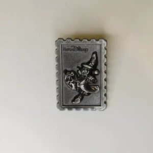 Disney EuroDisney  Sorcerer Mickey  Silver Stamp Pin