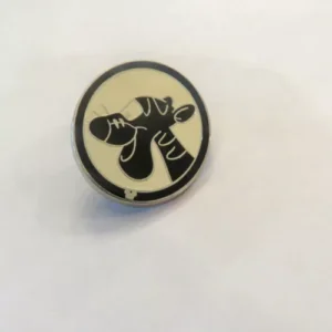 Disney Tigger Black and White Hidden Mickey Pin