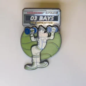 Disney WDW - Goofy - Mission Space Countdown - 03 Days to Opening Pin