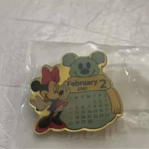 Disney Minnie February 2th 2001 Calendar Pin