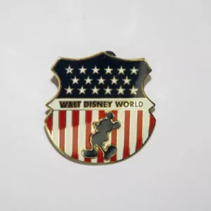 Disney Patriotic Mickey Shield American Flag USA Pin