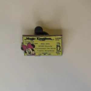 Disney Minnie Mouse - D Ticket - Magic Kingdom Ticket - Lanyard Series #3 Pin