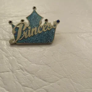 Disney Princess Blue Crown Tiara Pin