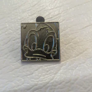 Disney Donald Chaser Square Hidden Mickey  Pin