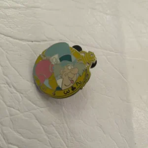 Disney Mad Hatter Hidden Mickey Clock  Pin