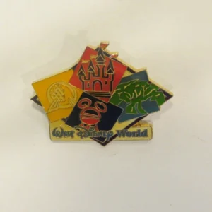 Disney Four Parks One World Logo Pin