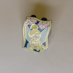 Disney Tinker Bell Yellow Frame Hidden Mickey Pin